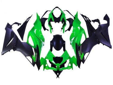 Carena Moto Kawasaki ZX6R 2019-2022 - Verde Nero Opaco