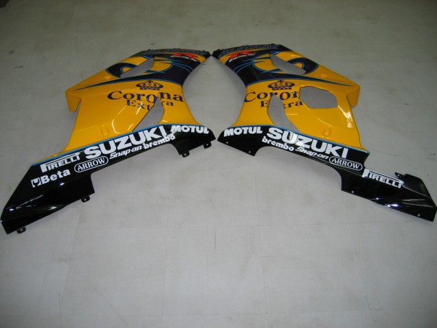 Carena Moto Suzuki GSXR 1000 2003-2004 - Giallo Bianco Blu Nero Corona
