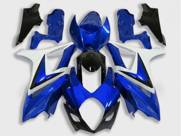 Carena Moto Suzuki GSXR 1000 2007-2008 - Bianco Blu Nero