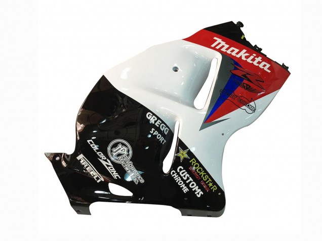 Carena Moto Suzuki GSXR 1300 Hayabusa 1996-2007 - Bianco Blu Rosso Makita Nero