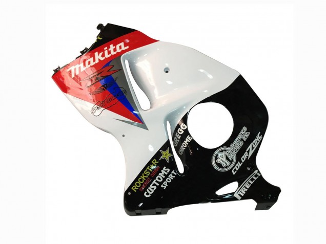 Carena Moto Suzuki GSXR 1300 Hayabusa 1996-2007 - Bianco Blu Rosso Makita Nero