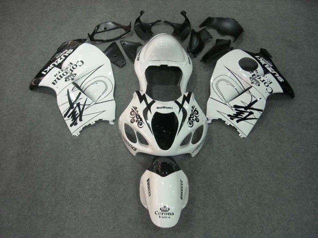 Carena Moto Suzuki GSXR 1300 Hayabusa 1996-2007 - Bianco Nero Corona