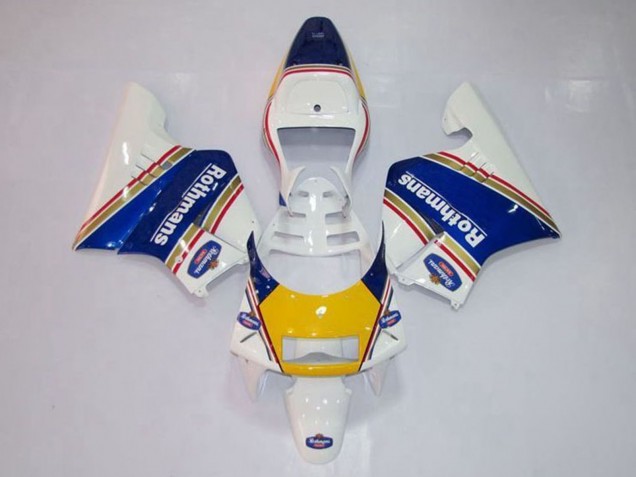Carena Moto Honda NSR250R MC28 P4 1994-1996 - Bianco Blu Giallo Oro Rothmans