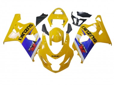 Carena Moto Suzuki GSXR 600 / GSXR 750 2004-2005 - Giallo Bianco Blu Nero