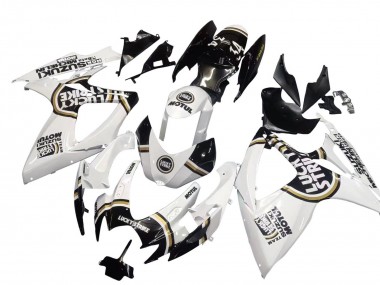 Carena Moto Suzuki GSXR 600 / GSXR 750 2006-2007 - Bianco Nero Lucky Strike Motul