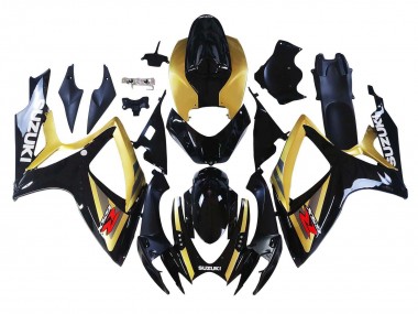 Carena Moto Suzuki GSXR 600 / GSXR 750 2006-2007 - Oro Nero Lucido Rosso