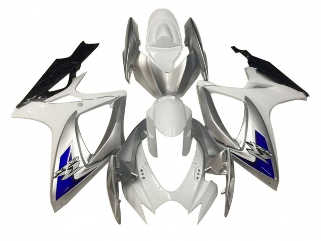 Carena Moto Suzuki GSXR 600 / GSXR 750 2006-2007 - Bianco Argento Blu Nero