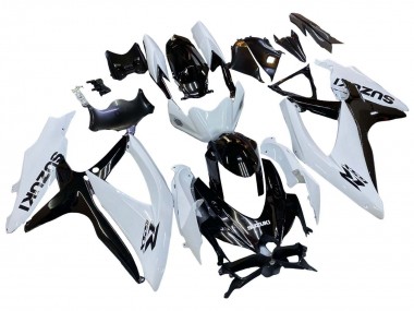 Carena Moto Suzuki GSXR 600 / GSXR 750 2008-2010 - Bianco Nero