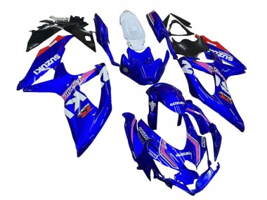 Carena Moto Suzuki GSXR 600 / GSXR 750 2008-2010 - Bianco Blu Rosa Ecstar Motul