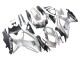 Carena Moto Suzuki GSXR 600 / GSXR 750 2008-2010 - Argento Nero Opaco