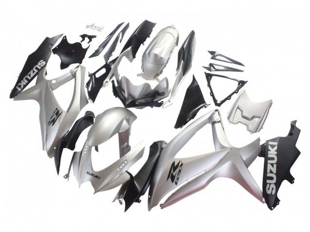 Carena Moto Suzuki GSXR 600 / GSXR 750 2008-2010 - Argento Nero Opaco