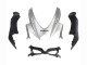 Carena Moto Suzuki GSXR 600 / GSXR 750 2008-2010 - Argento Nero Opaco