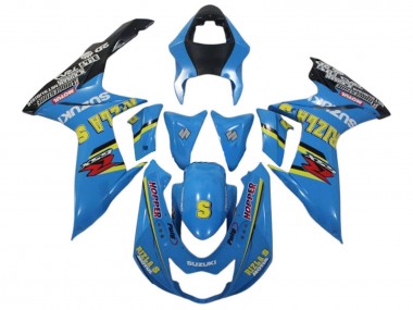 Carena Moto Suzuki GSXR 600 / GSXR 750 2011-2024 - Blu Giallo Nero Rizla