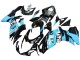 Carena Moto Suzuki GSXR 600 / GSXR 750 2011-2024 - Nero Lucido Azzurro Chiaro