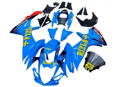 Carena Moto Suzuki GSXR 600 / GSXR 750 2011-2024 - Blu Oro Rosso Nero Rizla
