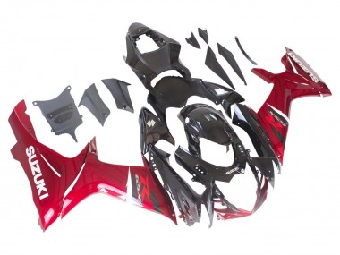 Kit Carena Moto ABS Suzuki GSXR 600 / GSXR 750 2011-2024 - Rosso Nero Lucido