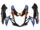 Carena Moto Suzuki GSXR 600 / GSXR 750 2011-2024 - Azzurro Chiaro Arancia Nero Bianco Squalo 46