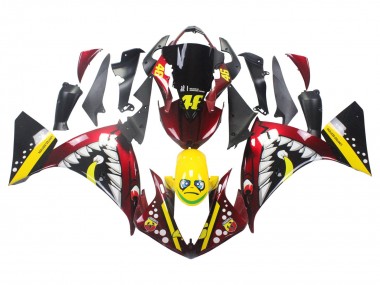 Carena Moto Yamaha YZF 1000 R1 2009-2011 - Rosso Giallo Nero Squalo 46