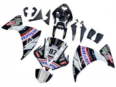 Carena Moto Yamaha YZF 1000 R1 2012-2014 - Nero Lucido Bianco Rosso Fimer Yamalube Sterilgarda 87