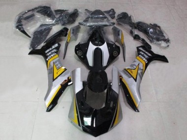 Carena Moto Yamaha YZF 1000 R1 2012-2014 - Nero Lucido Bianco Argento Giallo