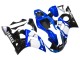 Carena Moto Yamaha YZF 600 R6 1998-2002 - Bianco Blu Nero Lucido