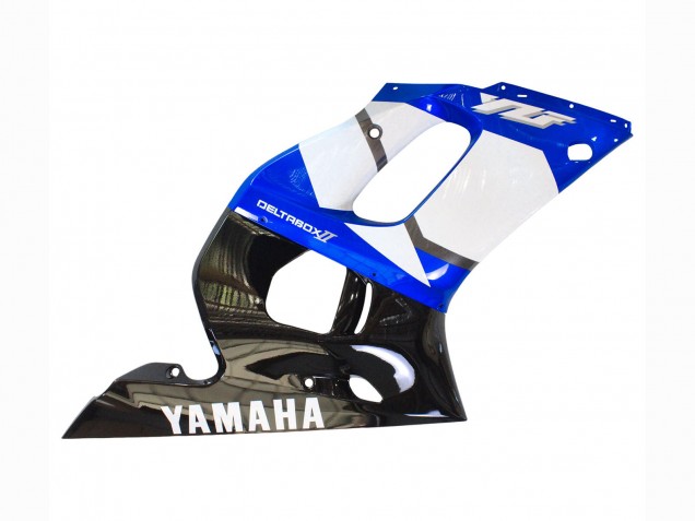 Carena Moto Yamaha YZF 600 R6 1998-2002 - Bianco Blu Nero Lucido