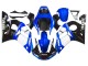 Carena Moto Yamaha YZF 600 R6 1998-2002 - Bianco Blu Nero Lucido