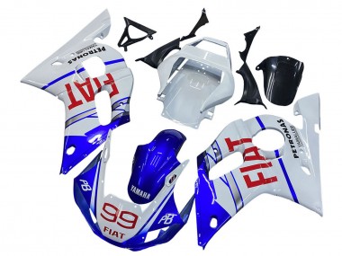 Carena Moto Yamaha YZF 600 R6 1998-2002 - Bianco Blu Rosso Fiat 99