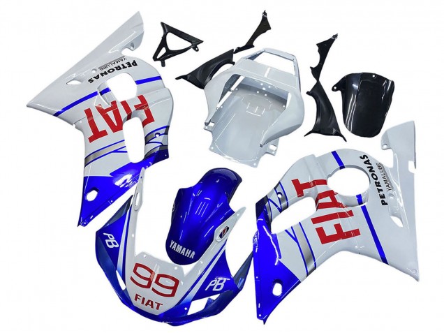 Carena Moto Yamaha YZF 600 R6 1998-2002 - Bianco Blu Rosso Fiat 99