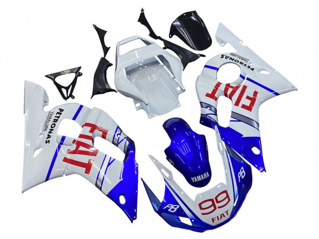 Carena Moto Yamaha YZF 600 R6 1998-2002 - Bianco Blu Rosso Fiat 99