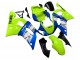 Carena Moto Yamaha YZF 600 R6 1998-2002 - Neon Verde Blu Bianco Champions