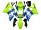Carena Moto Yamaha YZF 600 R6 1998-2002 - Neon Verde Blu Bianco Champions