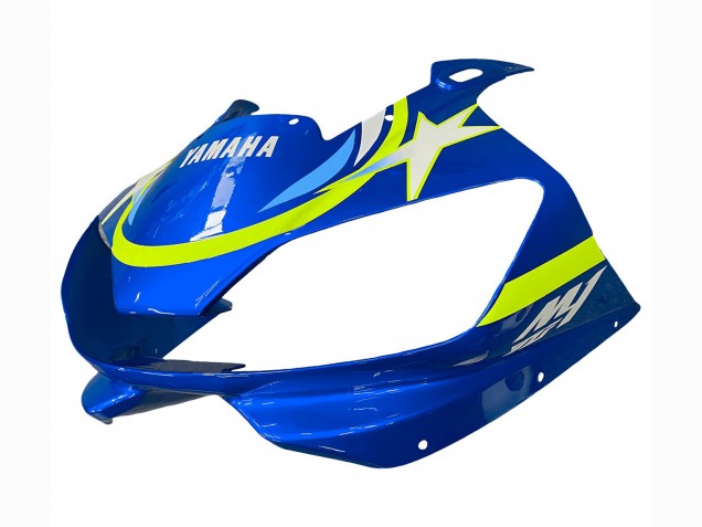 Carena Moto Yamaha YZF 600 R6 1998-2002 - Bianco Blu Neon Giallo Fiat Motul Michelin