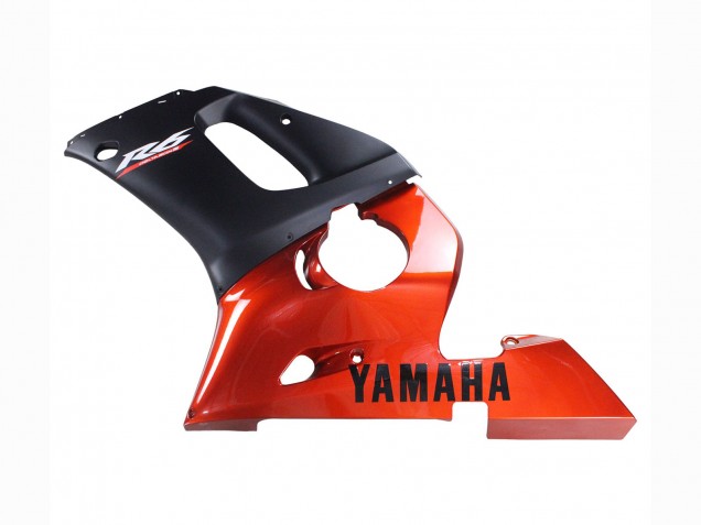 Carena Moto Yamaha YZF 600 R6 1998-2002 - Arancia Nero Opaco