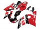 Carena Moto Yamaha YZF 600 R6 1998-2002 - Rosso Bianco Nero Lucido