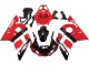 Carena Moto Yamaha YZF 600 R6 1998-2002 - Rosso Bianco Nero Lucido