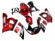 Carena Moto Yamaha YZF 600 R6 1998-2002 - Rosso Bianco Nero Lucido