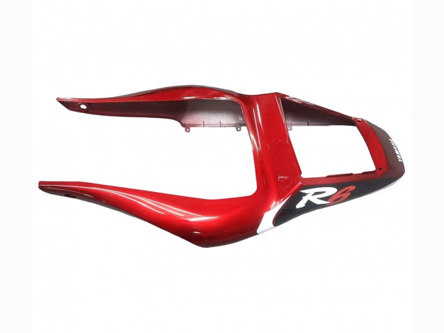 Carena Moto Yamaha YZF 600 R6 1998-2002 - Rosso Bianco Nero Lucido