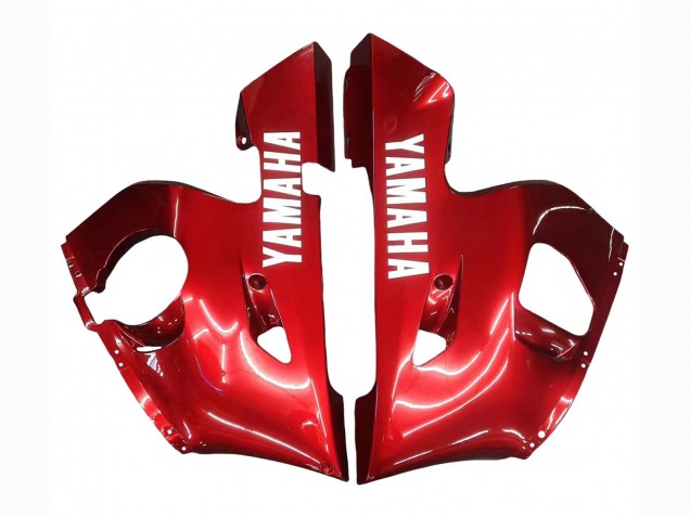 Carena Moto Yamaha YZF 600 R6 1998-2002 - Rosso Bianco Nero Lucido