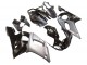 Carena Moto Yamaha YZF 600 R6 1998-2002 - Argento Nero Lucido