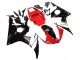 Carena Moto Yamaha YZF R6 2003-2004 - Rosso Bianco Nero Lucido