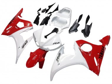 Carena Moto Yamaha YZF R6 2003-2004 - Bianco Rosso