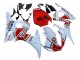 Carena Moto Yamaha YZF R6 2003-2004 - Bianco Rosso Lucky Strike Motul