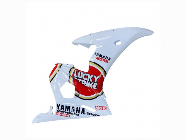 Carena Moto Yamaha YZF R6 2003-2004 - Bianco Rosso Lucky Strike Motul