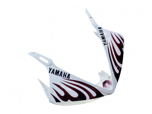 Carena Moto Yamaha YZF R6S 2006-2009 - Bianco Dark Nero Fiamma