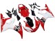 Carena Moto Yamaha YZF R6 2003-2004 - Bianco Rosso Nero Lucido