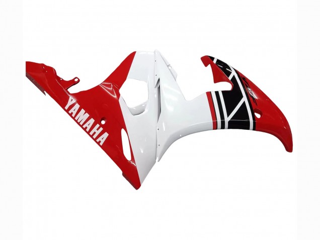 Carena Moto Yamaha YZF R6 2003-2004 - Bianco Rosso Nero Lucido