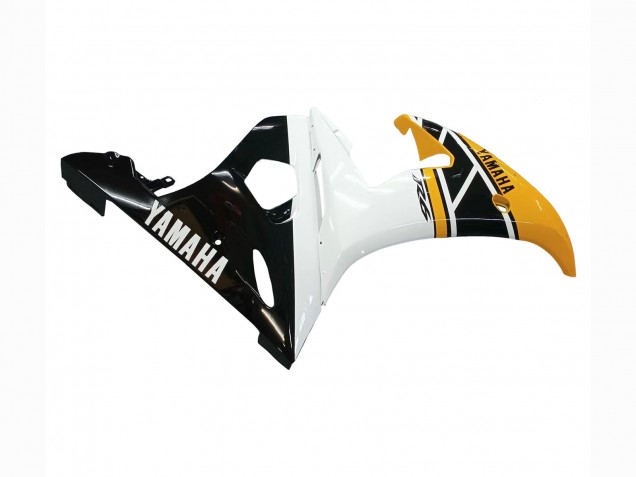 Carena Moto Yamaha YZF R6S 2006-2009 - Giallo Bianco Nero Lucido
