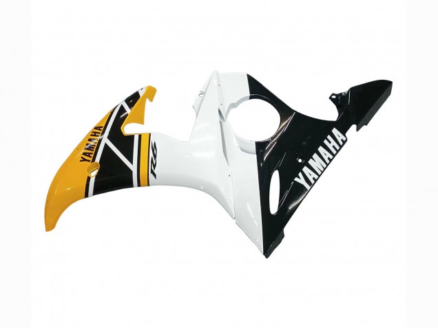 Carena Moto Yamaha YZF R6S 2006-2009 - Giallo Bianco Nero Lucido