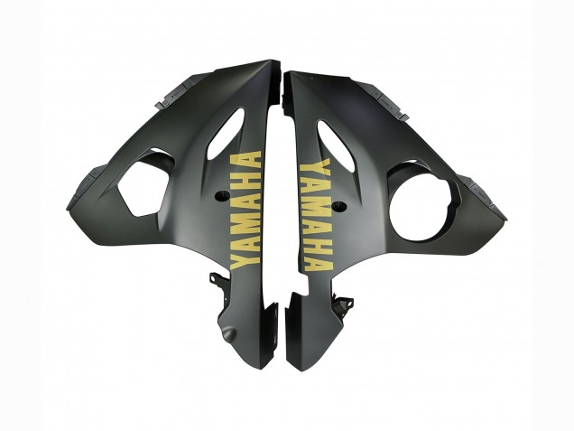 Carena Moto Yamaha YZF R6 2003-2004 - Grigio Opaco Nero Opaco Oro Decals